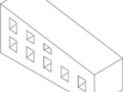 Abdeckziegel-Mauer abgeschrägt