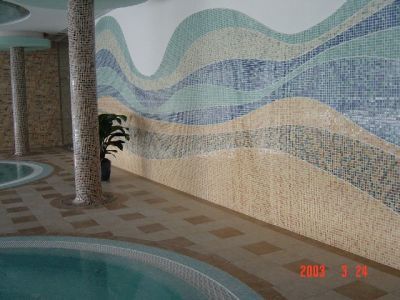 Ergebnis. Runde Säulen und flache Wände. Diese Dekorformen betonen verschiedene Anwendungsmöglichkeiten des Mosaiks. Ergebnis. Runde Säulen und flache Wände. Diese Dekorformen betonen verschiedene Anwendungsmöglichkeiten des Mosaiks.